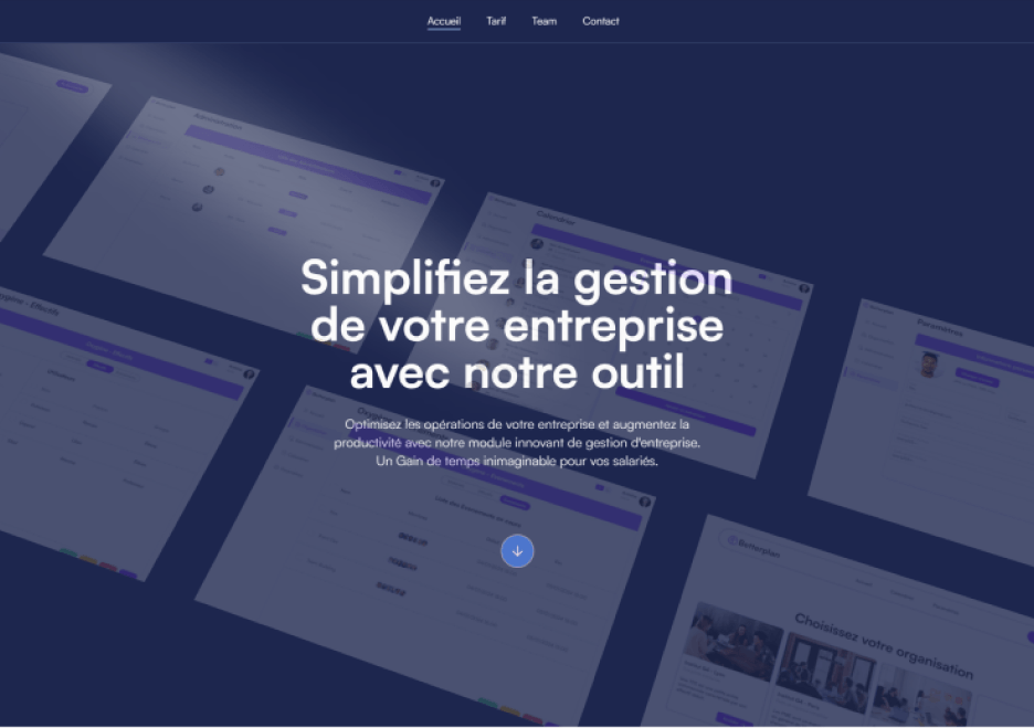 Site vitrine de Betterplan